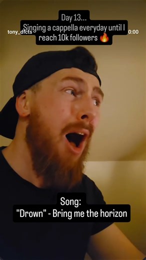 Day 13 Singing every day until I reach 10,000 followers 🔥Today’s song: “Drown” Bring Me The Horizon