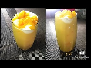 Mango smoothie recipe/Easy mango smoothie recipe/How to make easy mango smoothie in 5 minutes