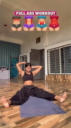 Full abs workout in easy way💪3 sets of 20 each🔥#fitness #workout #homeworkout #viral #health
