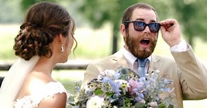 A Real First Look: Bride Surprises Groom With EnChroma Glasses On Wedding Day So He Can Finally See Colors
