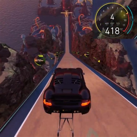 Insane slope jump time attack #crewmotorfest #crew #carracing #slope #jump