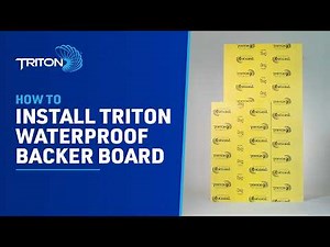 How to Install TRITON® Waterproof Backer Board