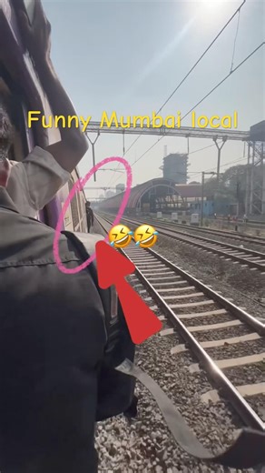 Funny Mumbai local train#train #shorts #short #travel #railway #mumbai #ytshorts #shortvideo #yt