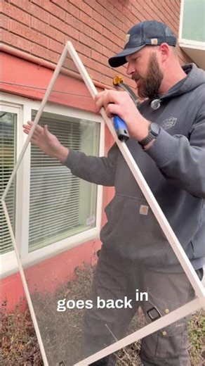 Window Screen Removal HACK: Stop Struggling, Fix It Fast! #shorts