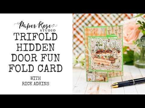 Paper Rose Studio | Carrot Patch Trifold Hidden Door Card