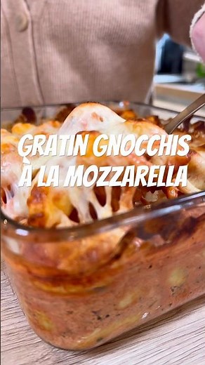 Gnocchi gratin with mozzarella #easyrecipe