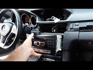 How to remove the car stereo in a Mercedes E-Class?