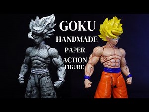 Creating Fully Articulated Goku paper action figure #goku #diy