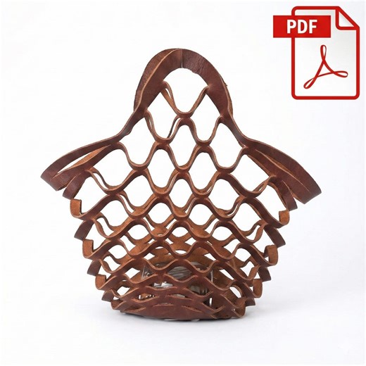Net Bag PDF SVG Pattern Leathercraft Template - Etsy