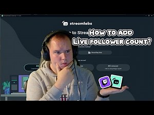 How to add LIVE Follower count 2025!!! SUPER EASY!