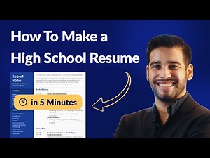 Learn How To Make a High School Resume in 5 Minutes