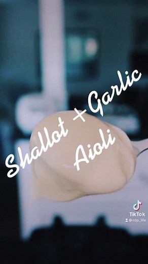 Savory Shallot Garlic Aioli Recipe