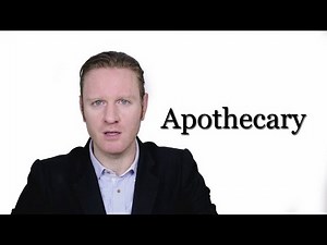 Apothecary - Meaning | Pronunciation || Word Wor(l)d - Audio Video Dictionary
