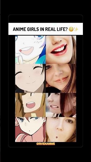 Anime Girls vs Real Life 😳✨ Which One Is Your Favorite? #anime #animeedit #shorts #viral #fyp