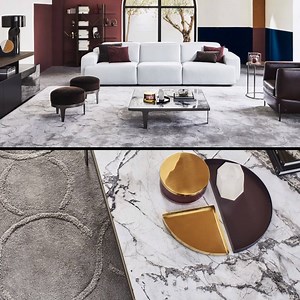 7.9K views · 124 reactions | A theatrical name for a sofa created by a classical inspiration: discover how our Iago sofa perfectly matches with the geometrical lines of our Kubika bookcase and the cutting-edge design of the Herman coffe table. | Natuzzi | Facebook