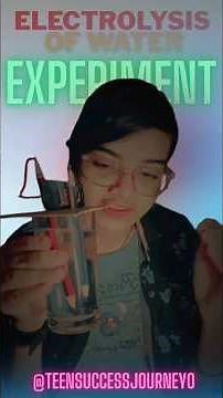 💧 Electrolysis of Water | Simple Science experiment explained#electrolysisofwater