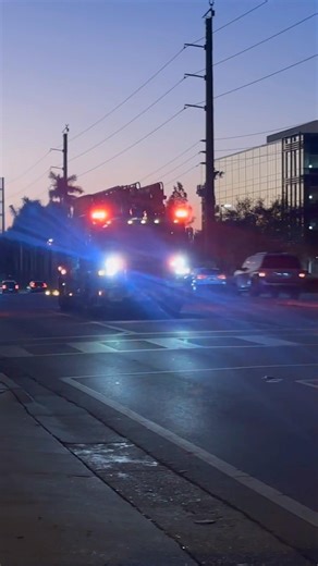 Miami Dade Ladder Truck Responding