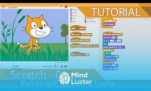 Mind Luster - Learn Scratch Tutorial 01 Painting a Sprite