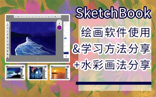 【iPad绘画】SketchBook使用及学习方法分享+水彩画法分享【苏可】