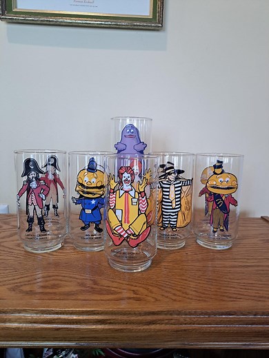 Vintage 1977 Mcdonald's Collector Series Collectors Glass/tumbler - Grimace, Mayor Mccheese, Hamburglar, Captain Crook, Mcdonald's Glassware - Etsy