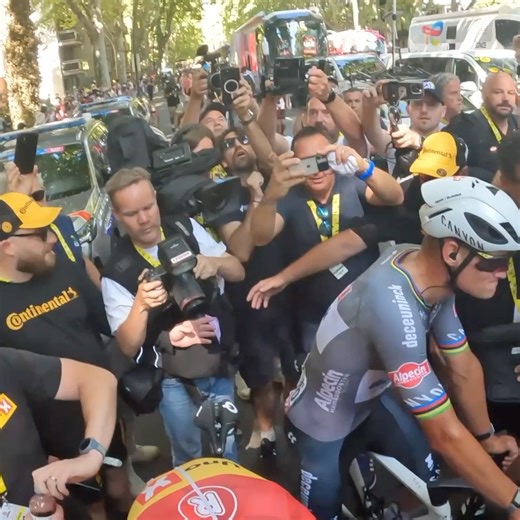 Thor Hushovd celebrates with Jonas Abrahamsen after his first Tour de France stage win and the first TDF stage win for the Uno-X team! | NBC Sports Cycling