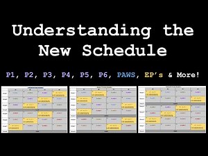 Understanding the New Schedule (6th, 7th, & 8th Grade Examples)