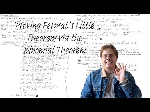 Proving Fermat's Little Theorem via the Binomial Theorem (Number Theory: Episode 17)