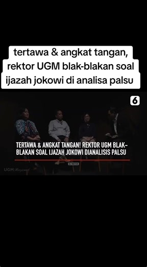 Rektor UGM Blak-Blakan Soal Ijazah Jokowi