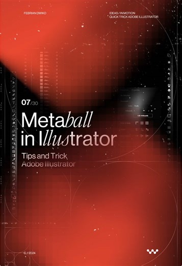 Metaball in Illustrator🧲 #quicktips #adobeillustrator #illustratortips #creativeprocess #arttip #designcommunity #designtutorial #art #metaball