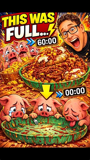 This Loaded BBQ Challenge Was INSANE 😳 #shorts