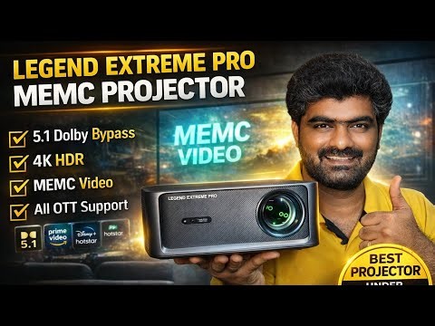 LEGEND EXTREME PRO 4K HDR Memc Projector || Dobly Bypass Audio Support✔️