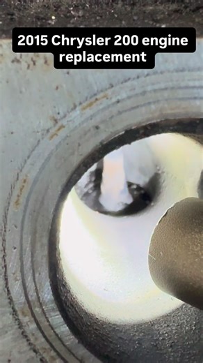 2015 Chrysler 200 🔧 Misfire low power ➡️ compression test showed 0 compression on cyl 4. Pulled the exhaust manifold and found holes in the exhaust valve 😬🔥 Customer opted for a used engine replacement instead of chasing internal repairs. Back on the road the right way 💪🚗 #MechanicLife #EngineReplacement #NoCompression #Chrysler200 #AutoTech | Danny Rosario