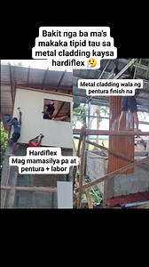 Hardiflex versus metal cladding saan nga ba tayo makaka mura #construction #carpenter | Ang probinsyanong panday