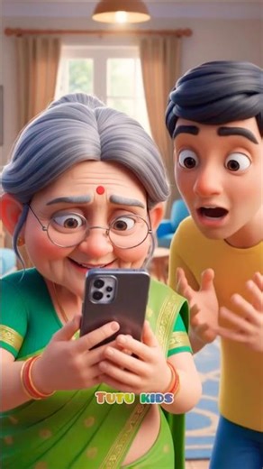 Dadi Aur Smartphone 😂📱❤️📈| #cartoon #feest #youtubeshorts #virals🤩#shorts #funfacts#funny #exe