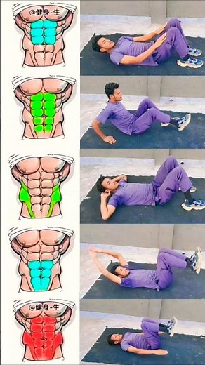 Six-Pack Abs Workout at Home: No Equipment Needed #shorts