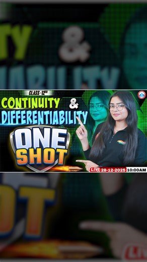 UP BOARD ENGLISH MEDIUM RWA on Instagram: "Continuity & Differentiability One Shot 🔥 | Class 12 Maths | UP Board 2026 | UP Board English Medium #upboardenglishmediumrwa #rojgarwithankit #upboardstudents #trendingreels #exampreparation"