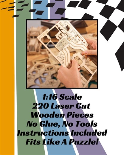 2.1K views | Attention car enthusiats! Iconic vintage 1910 Grand Prix Car Wooden Construction Kit is fun to put together for all ages! This 220-piece wooden model requires no glue or tools to bring this intricate model to life. https://bit.ly/3PYLpTC | Collections Etc. | Facebook