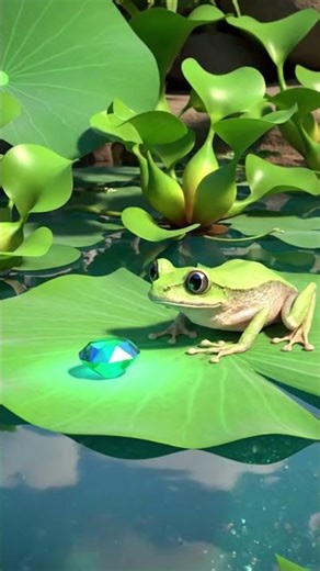 magic diamond frog transformation #suprise #transformation #animation