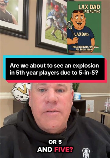 Are we going to see a huge uptick in players leveraging there are 50 year with the new NCAA eligibility rules? #advice #5in5 #lacrosse #recruiting #laxtok