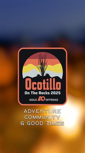 1 week until we roll into the desert for the 2nd Annual Ocotillo on the Rocks! 🏁 12 trails night runs 🎸 Live band ⚙️ Recovery suspension clinics Pack the rig. We’ll see you in the desert. | Agile Offroad