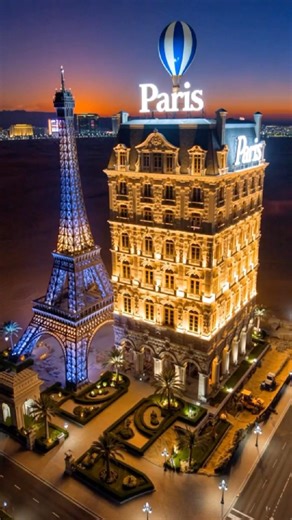 Paris Las Vegas Hotel Construction: 4K Ultra-Realistic Beaux-Arts Architecture