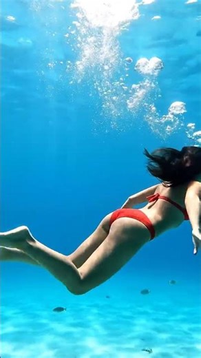 Mesmerizing Underwater Bikini Snorkeling | Serenity in Slow Motion #Cinematic #4K #Underwater