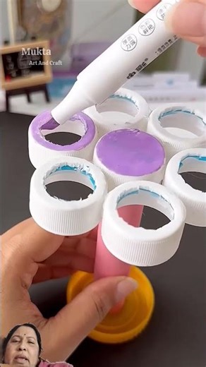 bottle cap crafting idea #shortvideoshowtomakepapersoap