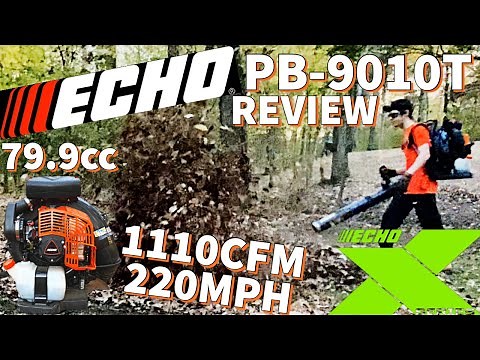 ECHO PB-9010T Review! World's STRONGEST Backpack Blower!!!