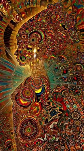 A Mind Exploding Into Infinite Fractals 🌈 Psychedelic Dimension Visual