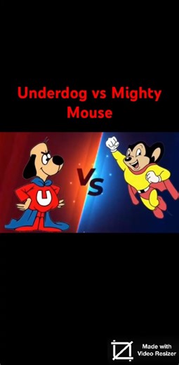 Underdog vs Mighty Mouse ai fight #deathbattle #underdog #mightymouse
