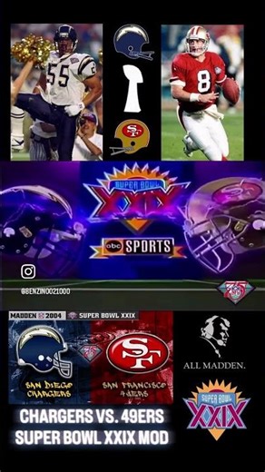 Madden NFL 2004 Mod - 1994 San Diego Chargers vs. 1994 San Francisco 49ers | Super Bowl XXIX