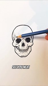 3.1K views · 42 reactions | How to draw a cool skull for halloween! #drawingtutorial #skull #halloweenart #drawingtipsandtricks. | Super | Facebook