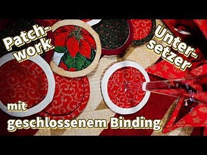 Sewing coasters according to the patchwork method