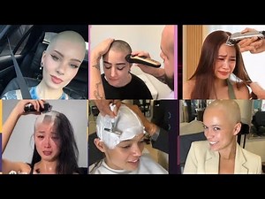 Crying While Headshave | Top Headshave Videos of The Year | Women Forced Headshave Headshave by Man